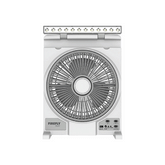 Firefly 12” Oscillating 3-Speed Fan with 12 LED Desk Lamp and USB Mobile Phone Charger